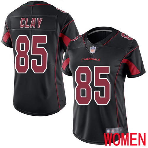 Arizona Cardinals Limited Black Women Charles Clay Jersey NFL Football 85 Rush Vapor Untouchable